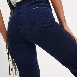 High Rise Navy Rolla's Corduroys